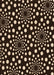 Patterned Black Brown Rug, pat1059org