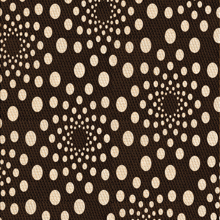 Patterned Black Brown Rug, pat1059org