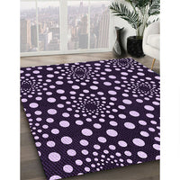 Patterned Lilac Purple Rug, pat1059pur