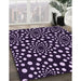 Patterned Lilac Purple Rug in Family Room, pat1059pur