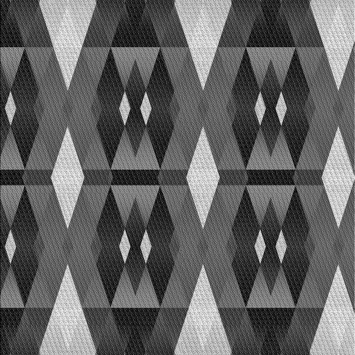 Patterned Gunmetal Gray Rug, pat106gry