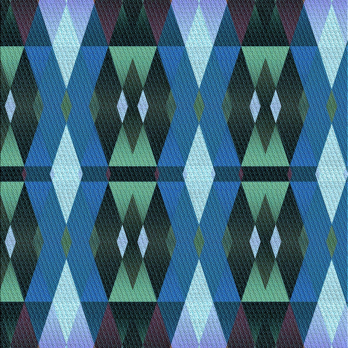 Patterned Blue Rug, pat106lblu