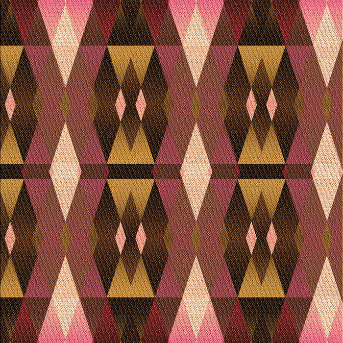 Patterned Saffron Red Rug, pat106org