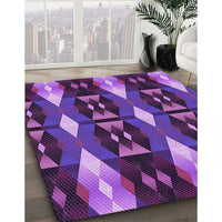 Patterned Purple Rug, pat106pur