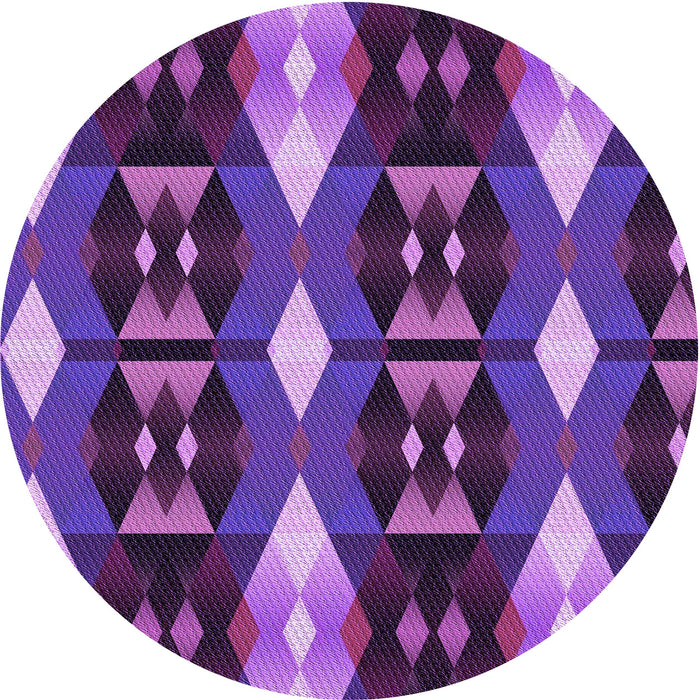 Square Patterned Purple Rug, pat106pur