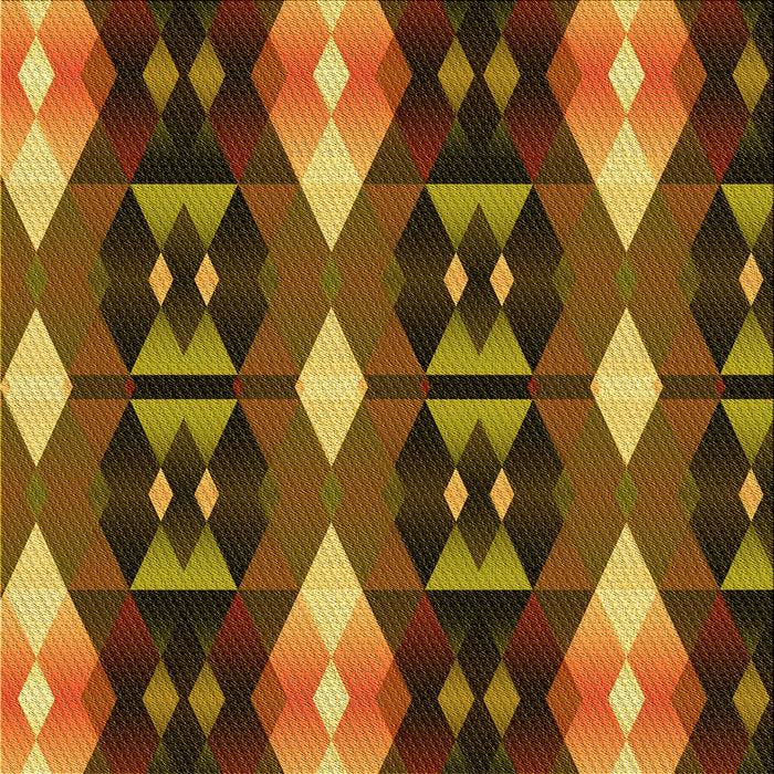 Round Patterned Cinnamon Brown Rug, pat106yw