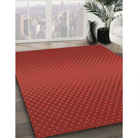 Patterned Red Rug, pat1060brn