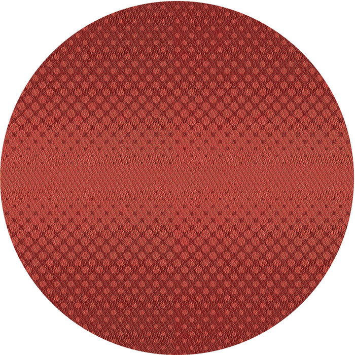 Square Patterned Red Rug, pat1060brn