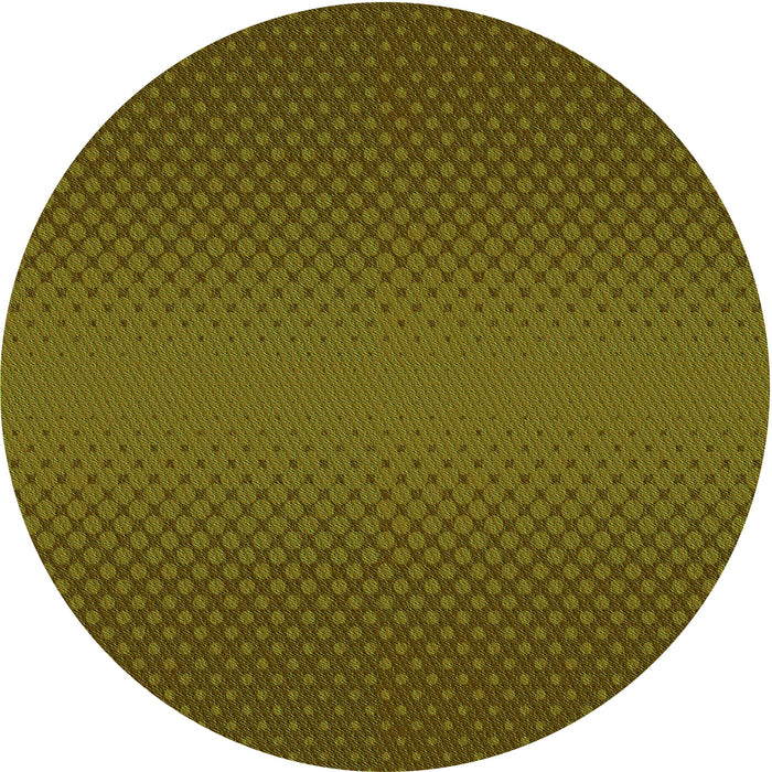 Square Patterned Dark Yellow Green Rug, pat1060grn