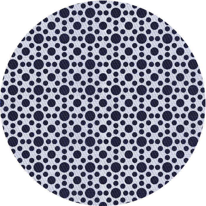 Square Patterned Midnight Blue Rug, pat1061blu