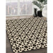 Patterned Milk Chocolate Brown Rug in Family Room, pat1061brn