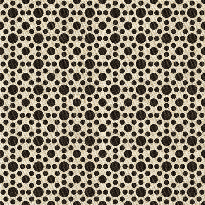 Round Patterned Milk Chocolate Brown Rug, pat1061brn