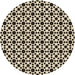 Square Patterned Milk Chocolate Brown Rug, pat1061brn