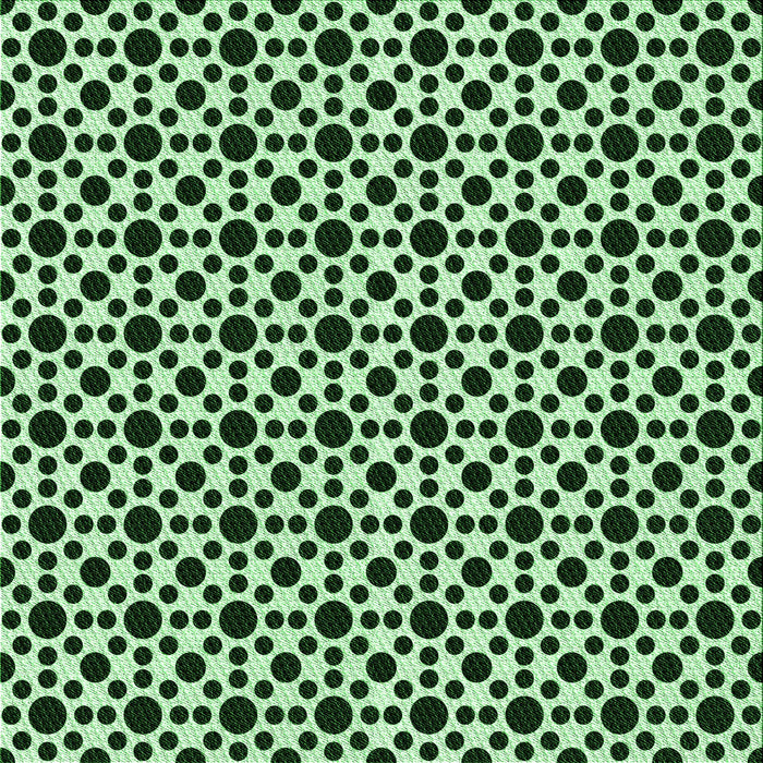 Round Patterned Dark Forest Green Rug, pat1061grn