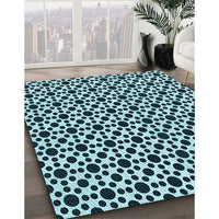 Patterned Blue Rug, pat1061lblu