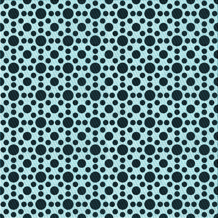 Round Patterned Blue Rug, pat1061lblu