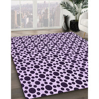 Patterned Blossom Pink Rug, pat1061pur