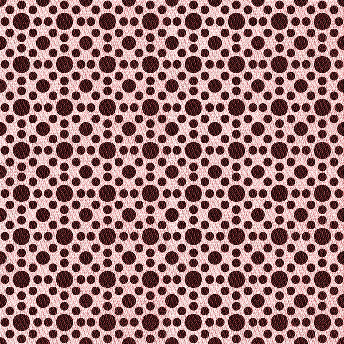 Round Patterned Deep Rose Pink Rug, pat1061rd