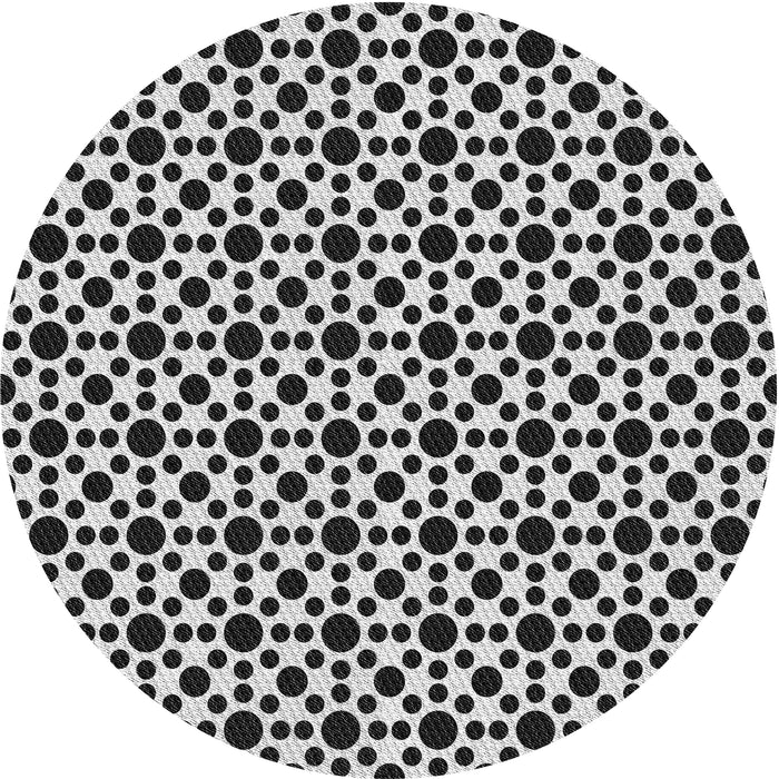 Square Machine Washable Transitional Charcoal Black Rug, wshpat1061