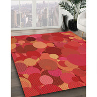 Patterned Red Rug, pat1062org