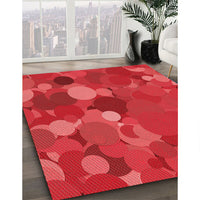 Patterned Red Rug, pat1062rd