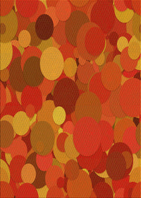 Machine Washable Transitional Orange Red Orange Rug, wshpat1062yw