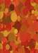 Patterned Orange Red Orange Rug, pat1062yw