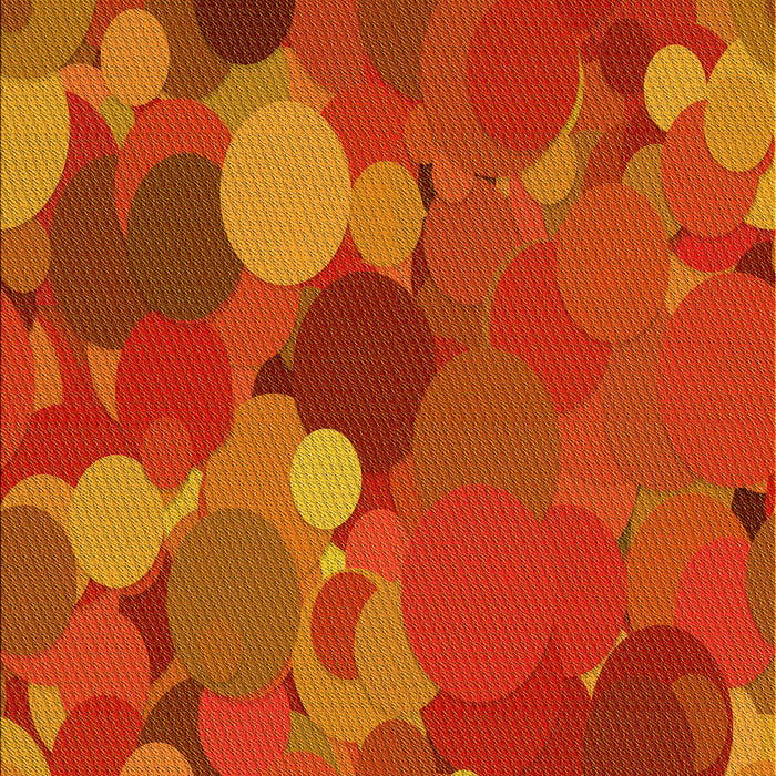 Patterned Orange Red Orange Rug, pat1062yw