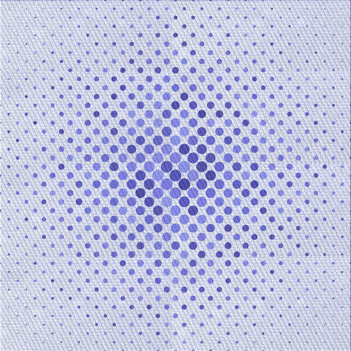 Round Patterned Lavender Blue Rug, pat1063blu