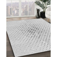 Patterned Platinum Gray Rug, pat1063gry