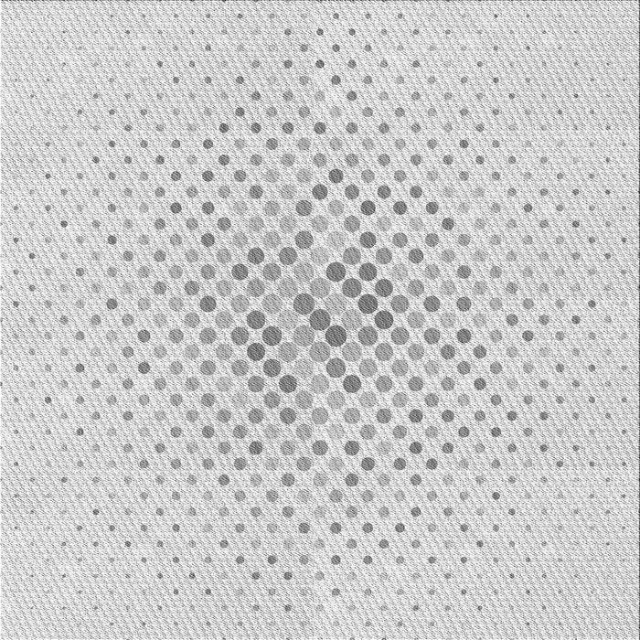 Round Patterned Platinum Gray Rug, pat1063gry