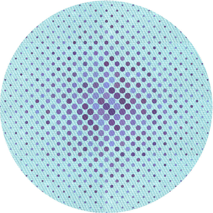 Square Patterned Denim Blue Rug, pat1063lblu