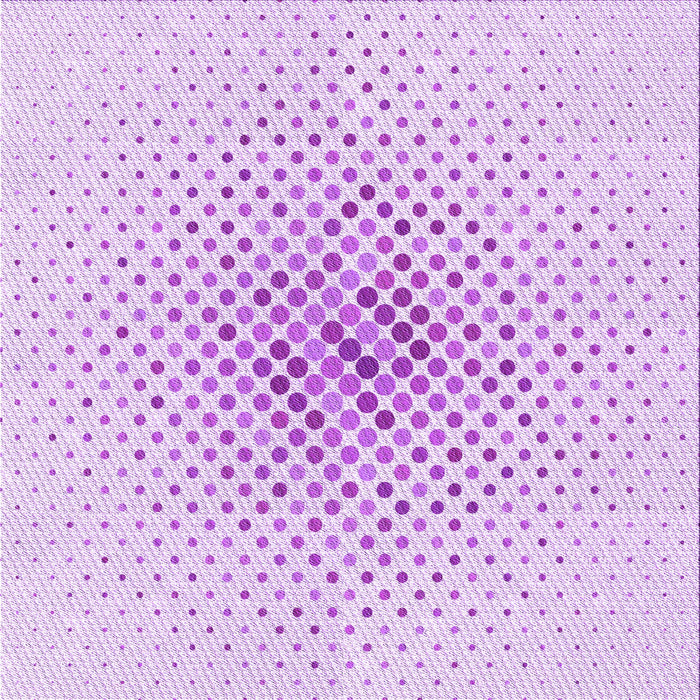 Round Machine Washable Transitional Purple Rug, wshpat1063pur