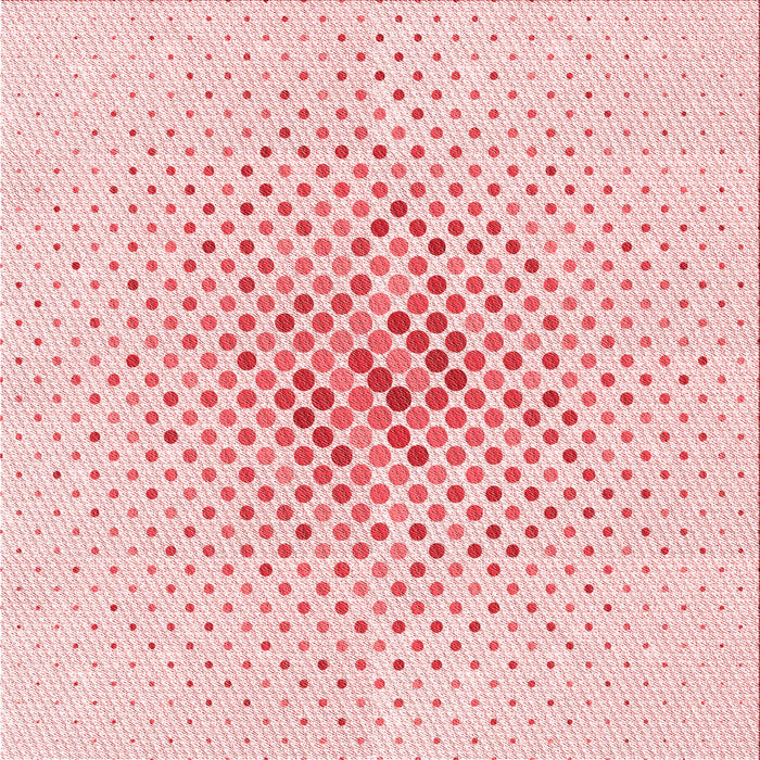 Round Machine Washable Transitional Pink Rug, wshpat1063rd