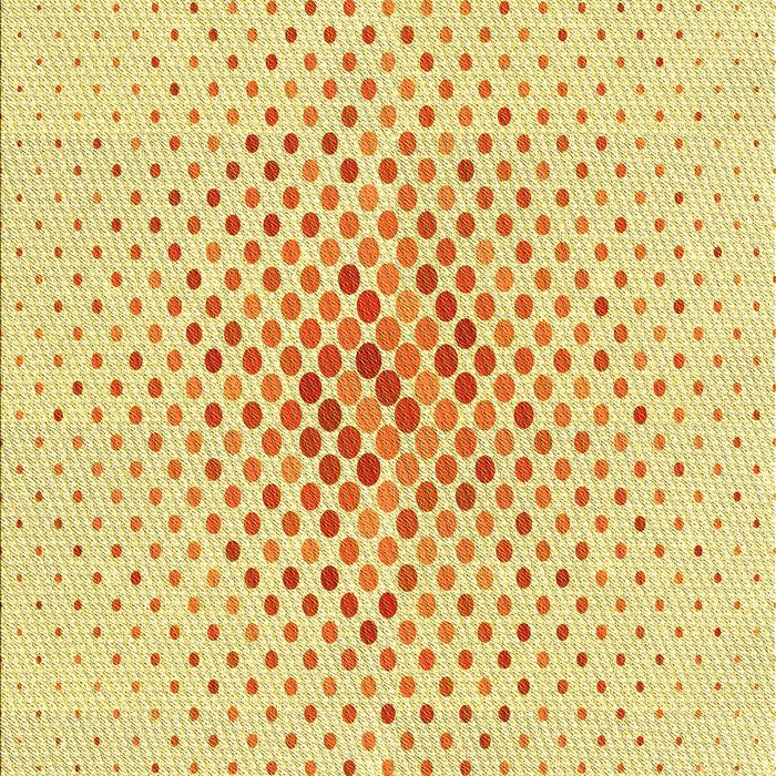 Machine Washable Transitional Sun Yellow Rug, wshpat1063yw