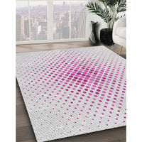 Patterned Off-White Novelty Rug, pat1063