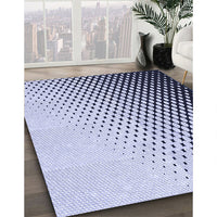 Patterned Lavender Blue Rug, pat1064blu