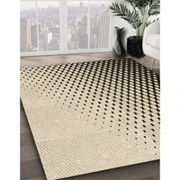 Patterned Vanilla Gold Rug, pat1064brn