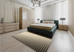 Patterned Vanilla Gold Rug in a Bedroom, pat1064brn