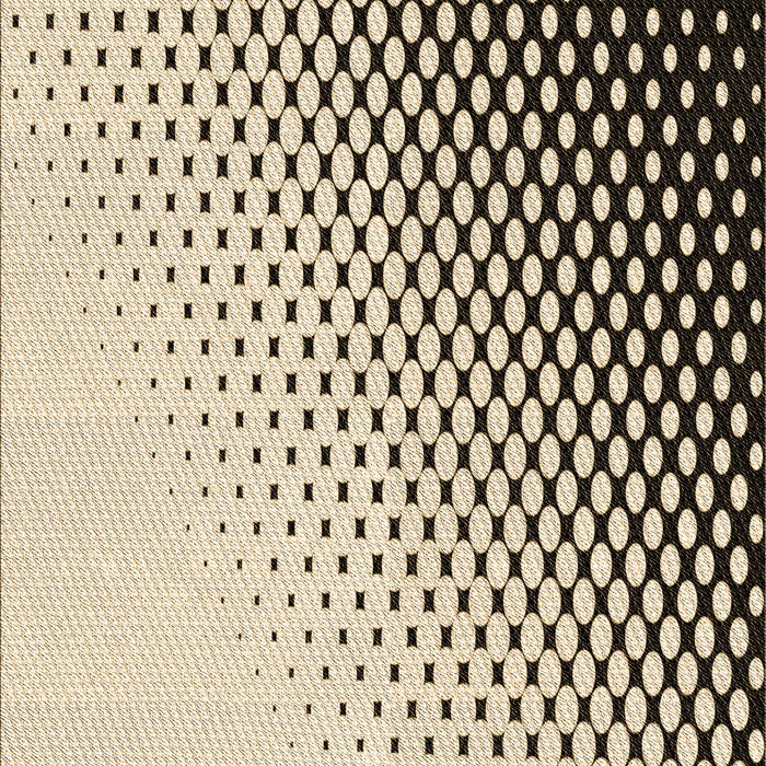 Machine Washable Transitional Vanilla Gold Rug, wshpat1064brn