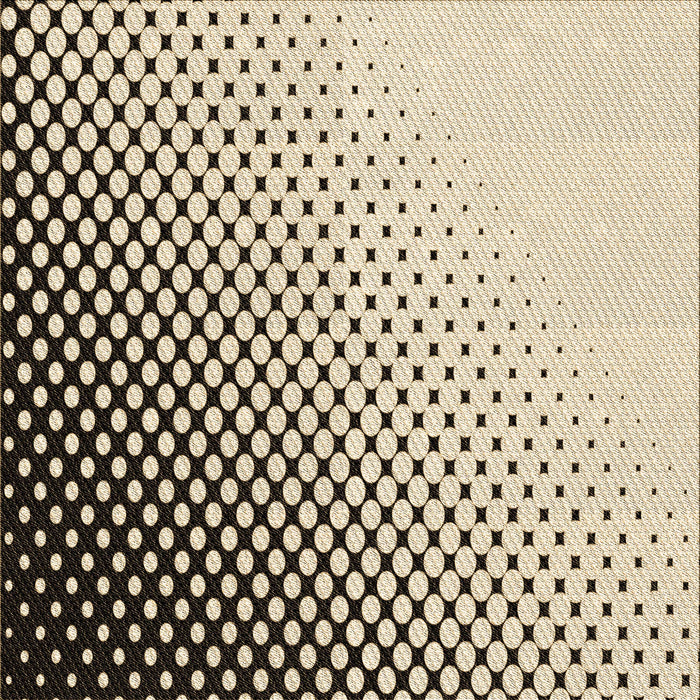 Round Machine Washable Transitional Vanilla Gold Rug, wshpat1064brn