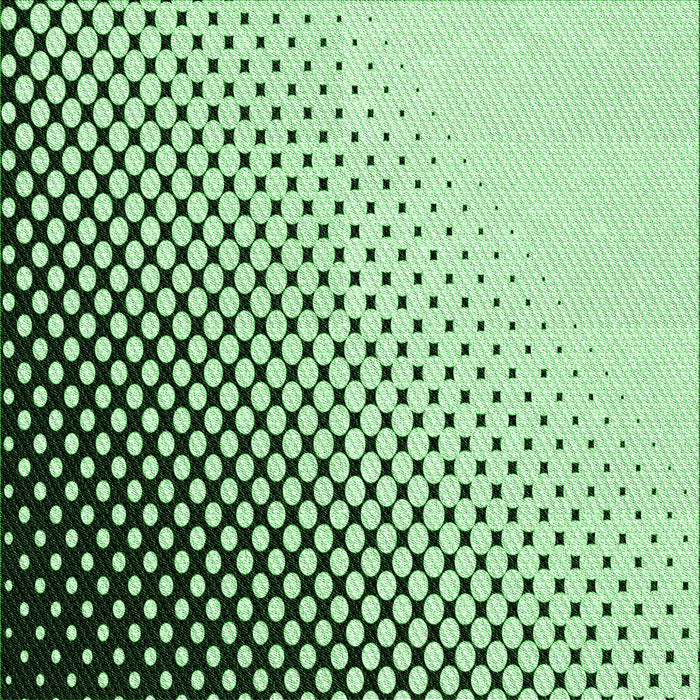 Round Patterned Mint Green Rug, pat1064grn