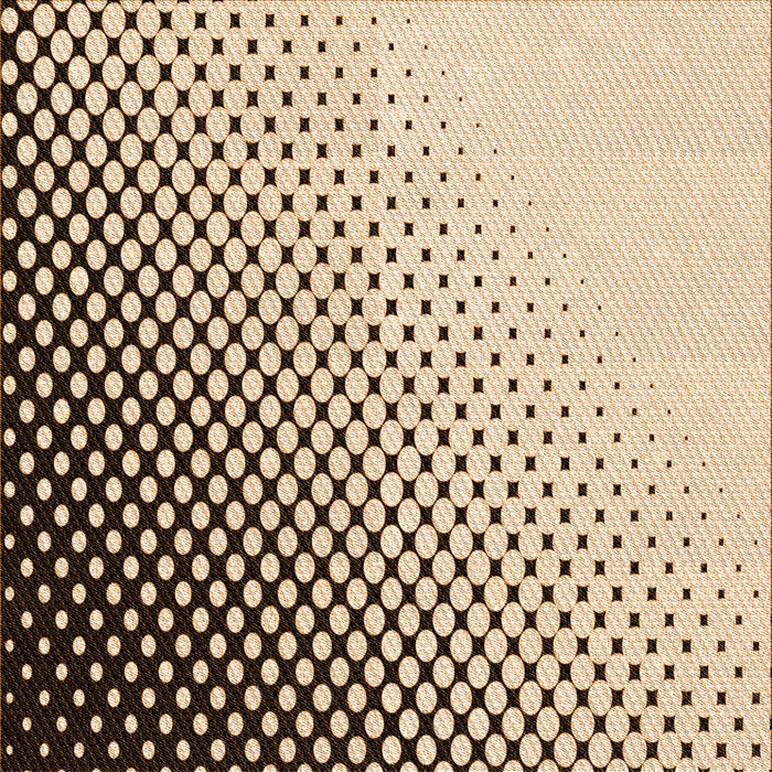 Round Machine Washable Transitional Golden Blonde Gold Rug, wshpat1064org