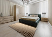 Patterned Golden Blonde Gold Rug in a Bedroom, pat1064org