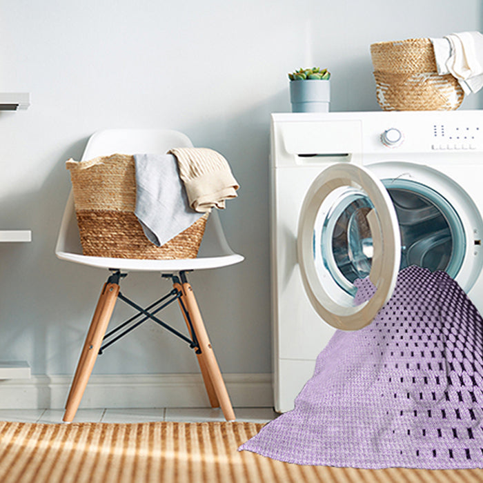 Machine Washable Transitional Bright Grape Purple Rug in a Washing Machine, wshpat1064pur