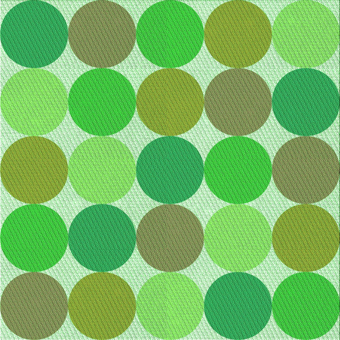 Round Machine Washable Transitional Emerald Green Rug, wshpat1065grn