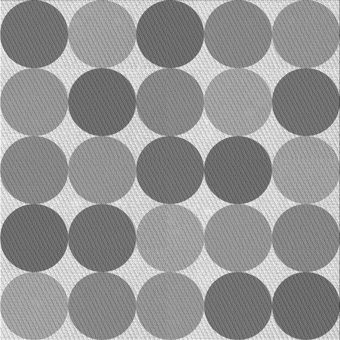 Round Patterned Cloud Gray Rug, pat1065gry