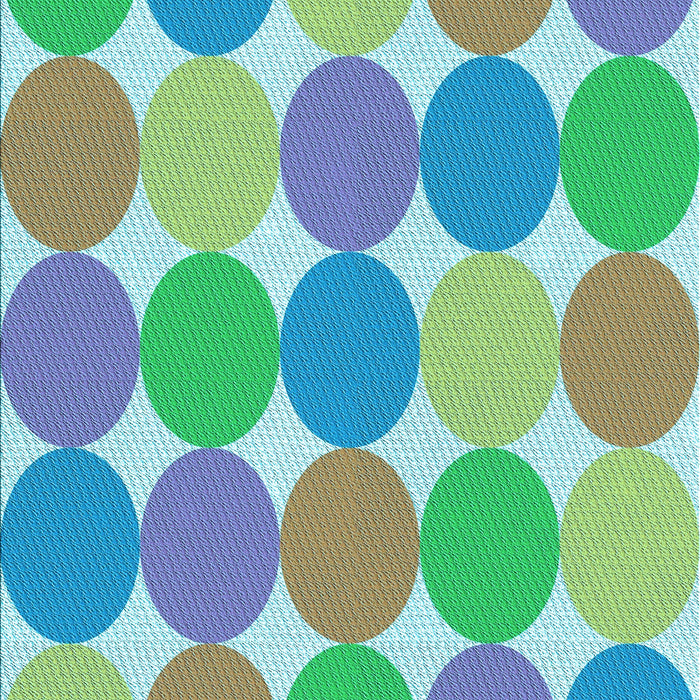 Patterned Green Rug, pat1065lblu