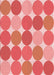 Patterned Light Coral Pink Rug, pat1065rd