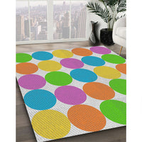 Patterned Tulip Pink Novelty Rug, pat1065